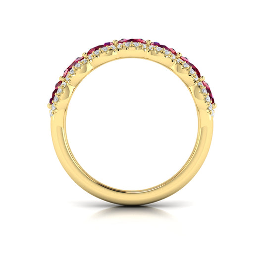 Diamond and Ruby Statement Ring