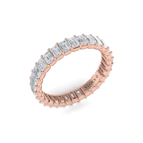 Bold Emerald Cut Eternity Ring