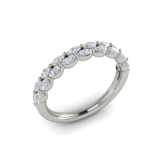Stackable Bands Wedding Band in Platinum by Vlora Bridal