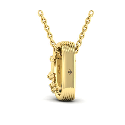 Diamond Ribbon Pendant