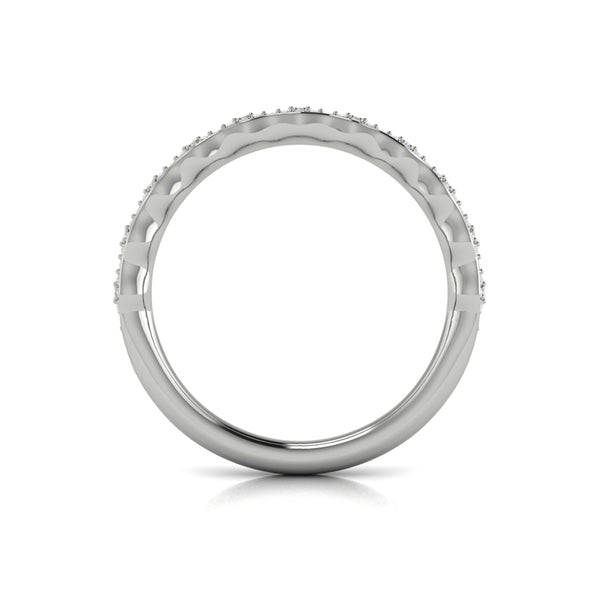 Stackable Bands Wedding Band in Platinum by Vlora Bridal