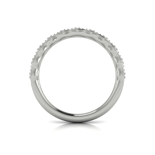 Stackable Bands Wedding Band in Platinum by Vlora Bridal