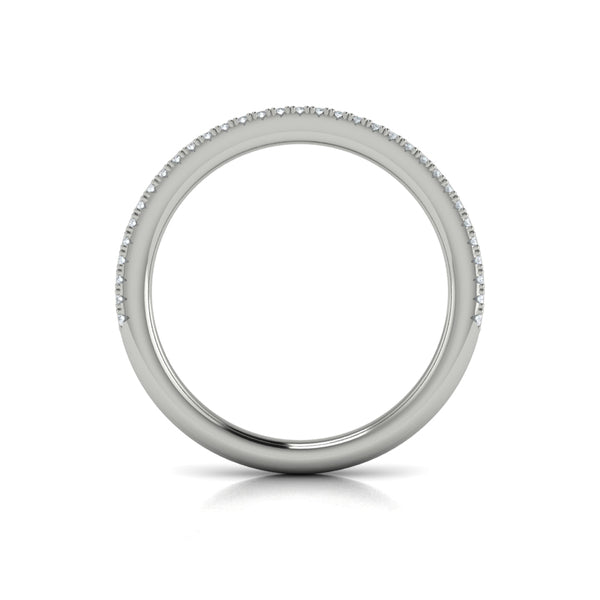 Stackable Bands Wedding Band in 14K White Gold by Vlora Bridal