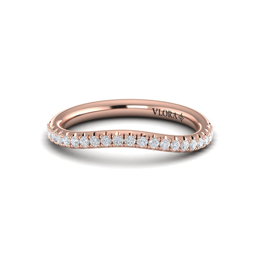 Matching band for Marquise Bezel Diamond Accent Ring