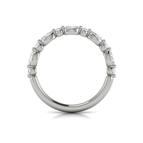 Stackable Bands Wedding Band in Platinum by Vlora Bridal