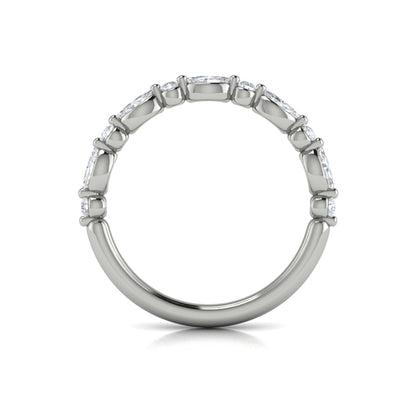 Stackable Bands Wedding Band in Platinum by Vlora Bridal
