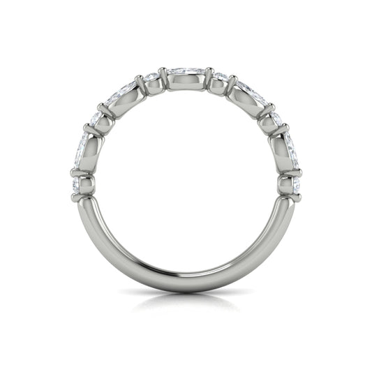 Stackable Bands Wedding Band in Platinum by Vlora Bridal