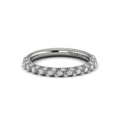 Stackables Wedding Band in Platinum by Vlora Bridal