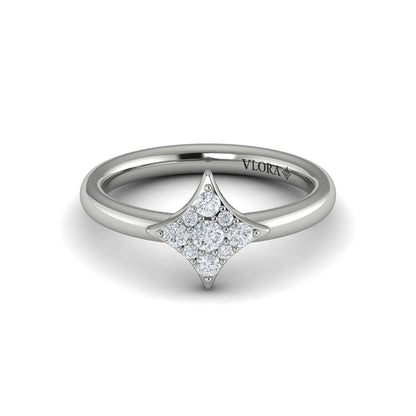 Diamond Cluster Vlora Star Ring