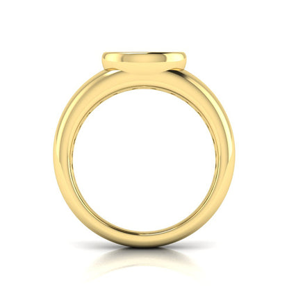 Sculpted Serenity Engagement Ring