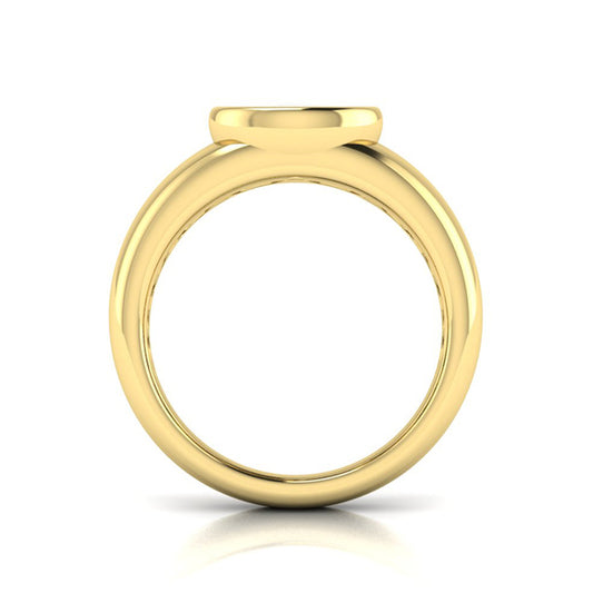 Sculpted Serenity Engagement Ring