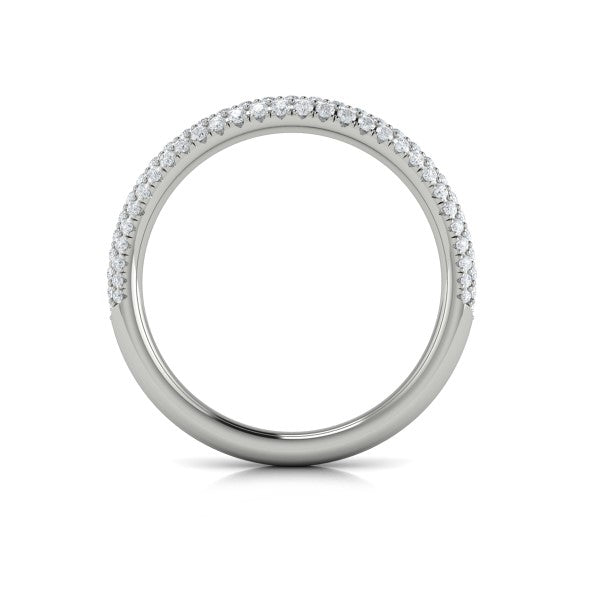 Stackable Bands Wedding Band in Platinum by Vlora Bridal