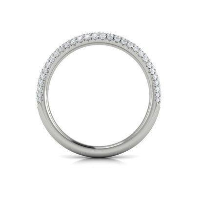 Stackable Bands Wedding Band in Platinum by Vlora Bridal