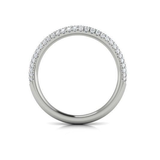 Stackable Bands Wedding Band in Platinum by Vlora Bridal
