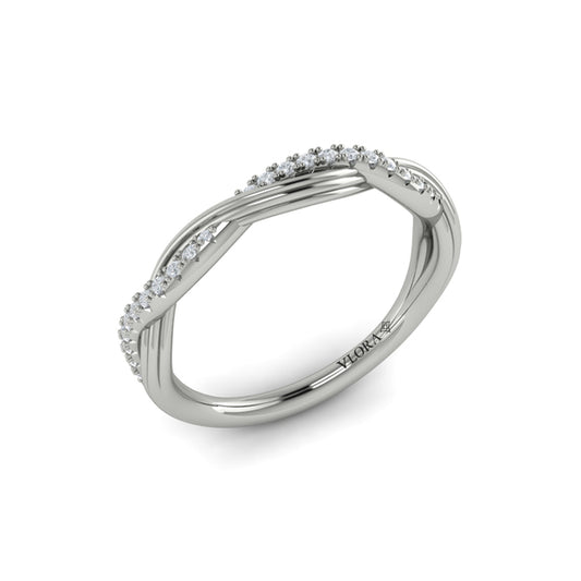 Stackable Bands Wedding Band in Platinum by Vlora Bridal