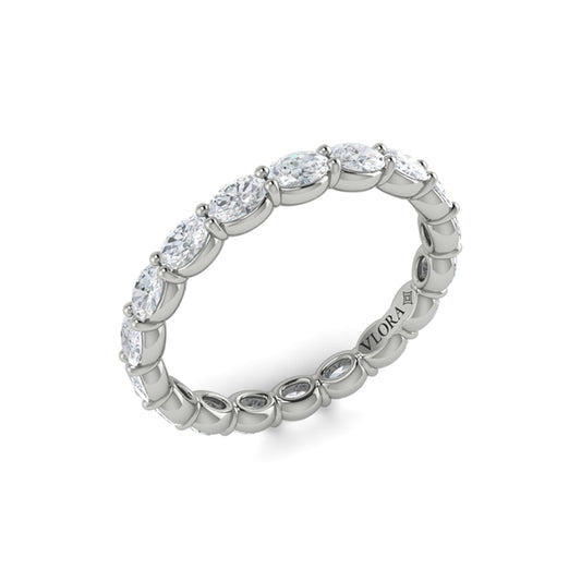 Graceful Oval Eternity Band