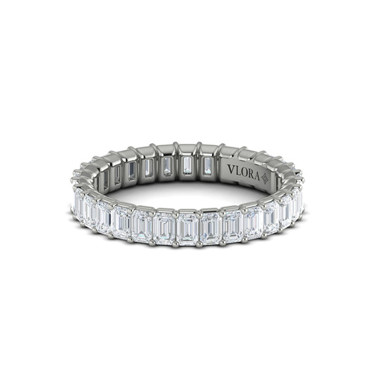 Bold Emerald Cut Eternity Ring