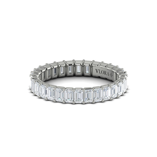 Bold Emerald Cut Eternity Ring