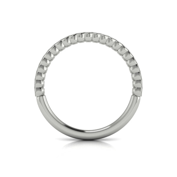 Stackables Wedding Band in Platinum by Vlora Bridal