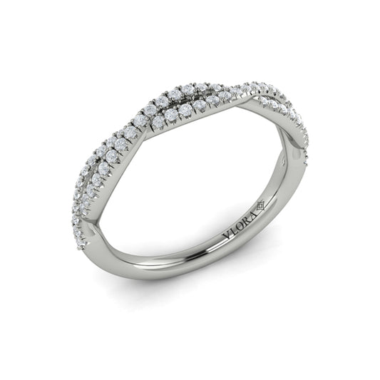 Matching Band for Entwined Pear Halo Engagement Ring