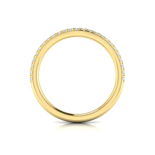Matching Bands Wedding Band in 14K Yellow Gold by Vlora Bridal