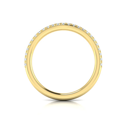 Matching Bands Wedding Band in 14K Yellow Gold by Vlora Bridal