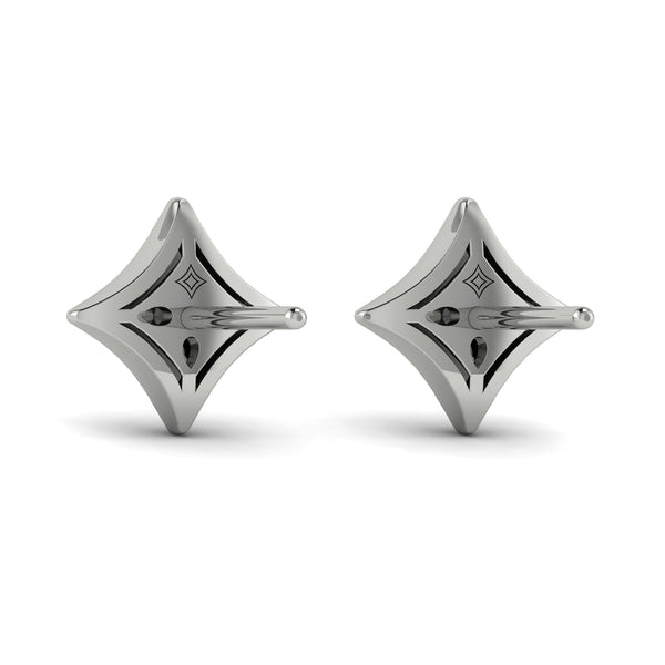 Channel Set Diamond Vlora Star Stud Earrings