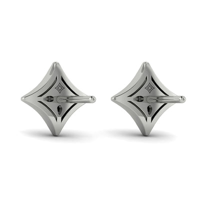 Channel Set Diamond Vlora Star Stud Earrings