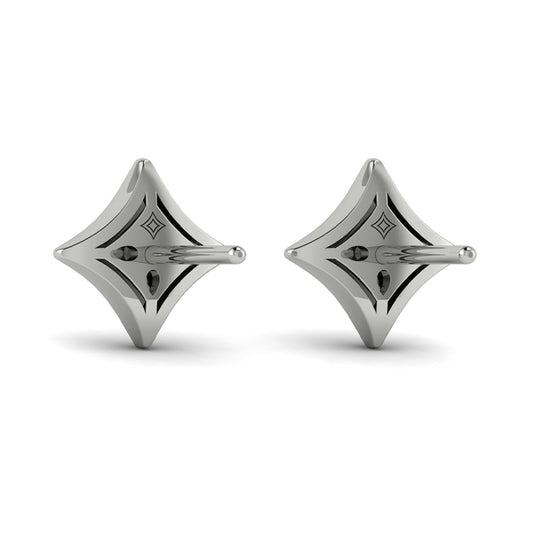 Channel Set Diamond Vlora Star Stud Earrings