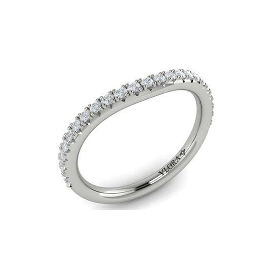 Matching Bands Wedding Band in Platinum by Vlora Bridal