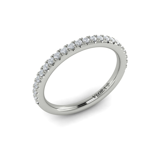 Matching Band for Triple Band Pave Oval Engagement Ring