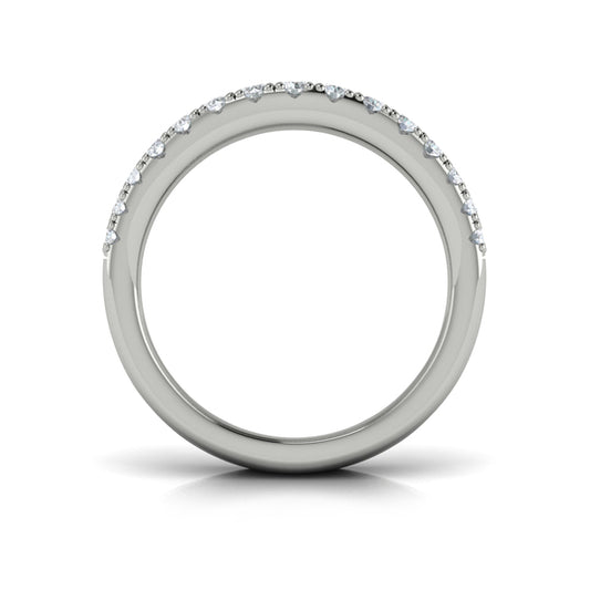 Diamond Multi-Row Curved Statement Ring