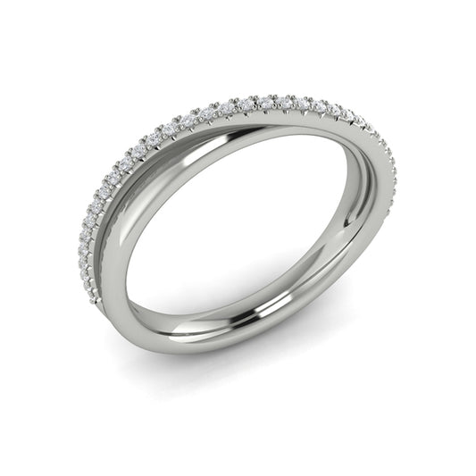 Stackable Bands Wedding Band in Platinum by Vlora Bridal