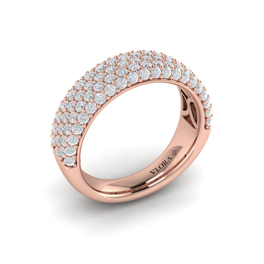 Diamond Multi-Row Statement Ring