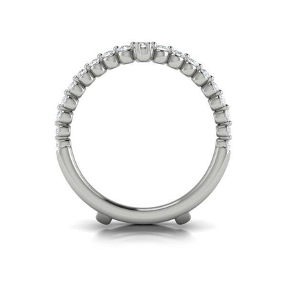 Enhancer Wedding Band in Platinum by Vlora Bridal