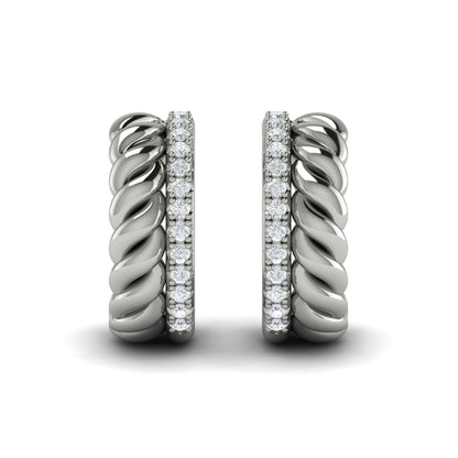 Twisted Double Hoop Earrings