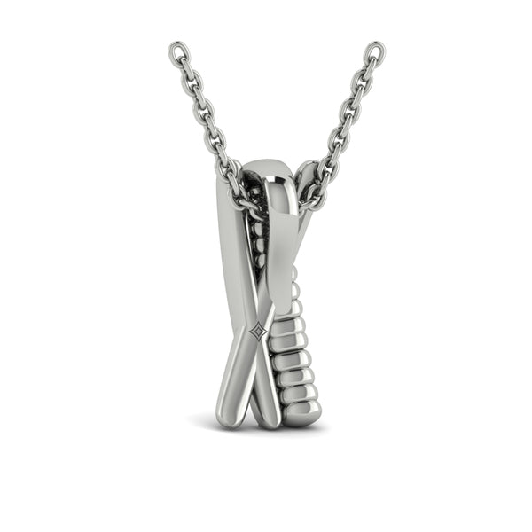 Textured Crossed Pendant