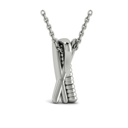 Textured Crossed Pendant