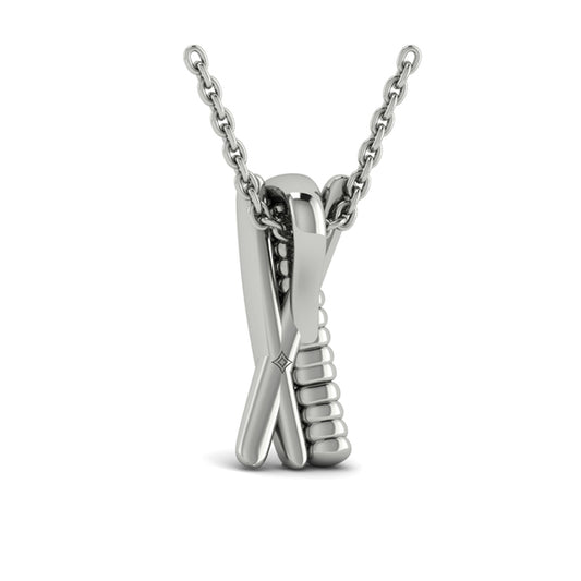 Textured Crossed Pendant