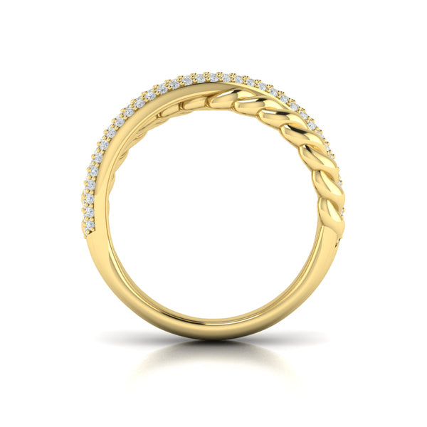 Twist Crossed Ring