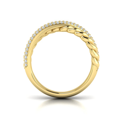 Twist Crossed Ring