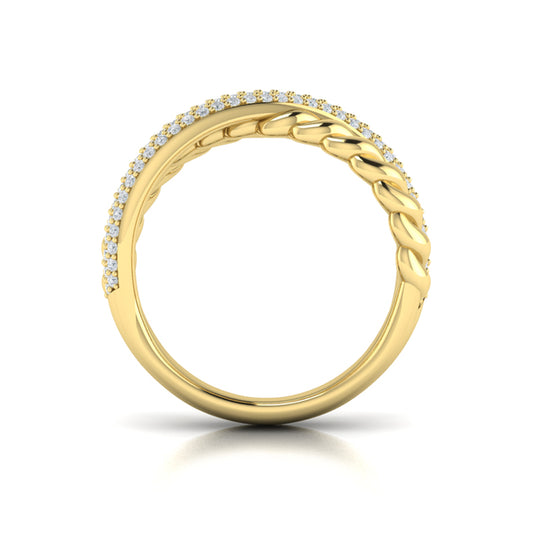 Twist Crossed Ring