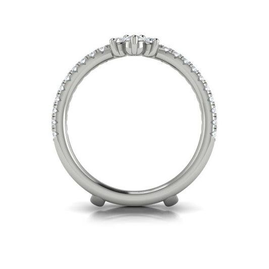 Enhancer Wedding Band in Platinum by Vlora Bridal