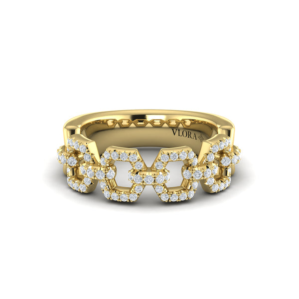 Diamond Link Ring