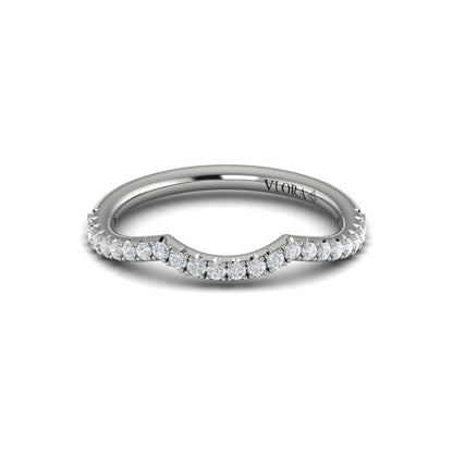 Matching Bands Wedding Band in Platinum by Vlora Bridal