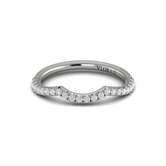 Matching Bands Wedding Band in Platinum by Vlora Bridal