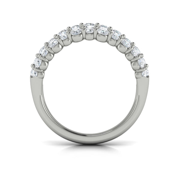 Diamond Double Row Statement Ring