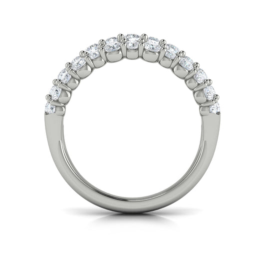 Diamond Double Row Statement Ring