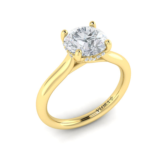 Elegant Classic Solitaire Engagement Ring