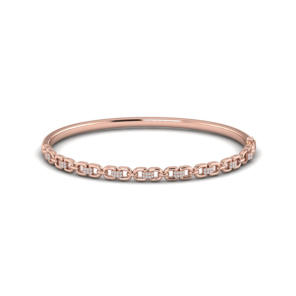 Alternating Diamond Bangle Bracelet